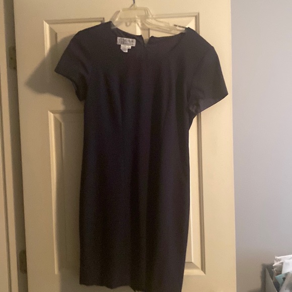 Navy blue basil dress, wore to wedding size 10 - Picture 1 of 3